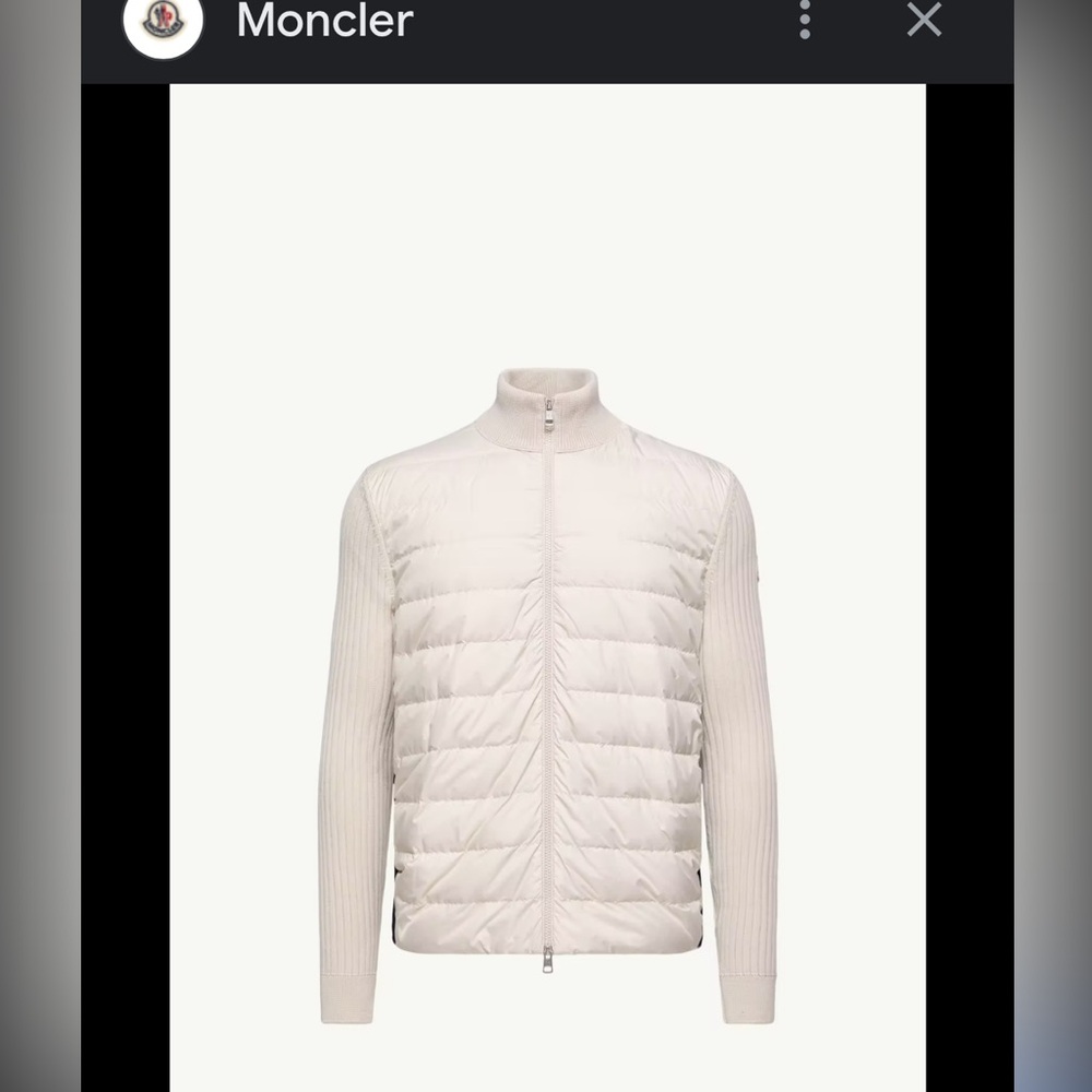 Moncler Men's Off-White Puffer Jacket